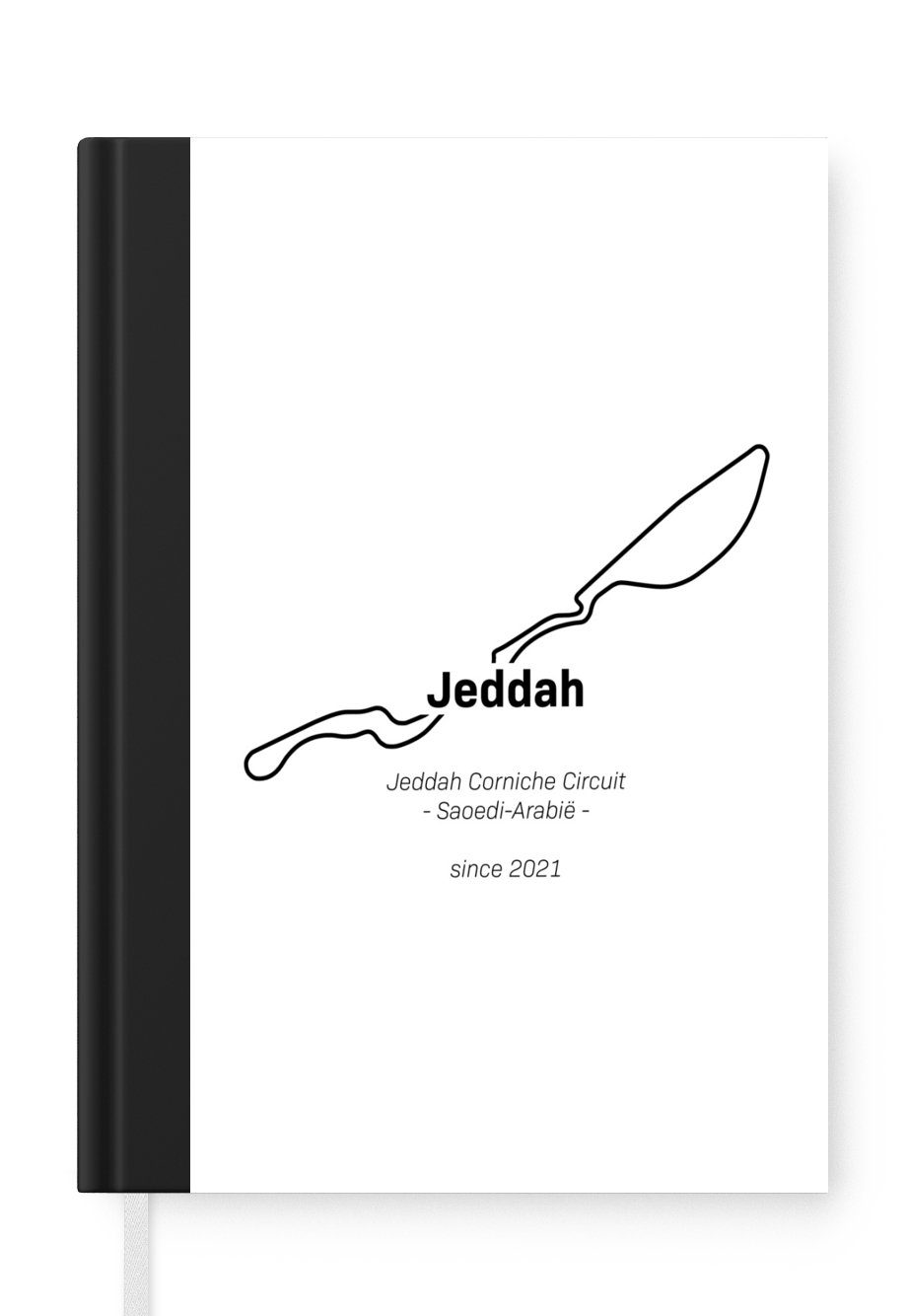 MuchoWow Notizbuch Formel 1 - Rennstrecke - Jeddah, Journal, Merkzettel, Tagebuch, Notizheft, A5, 98 Seiten, Haushaltsbuch