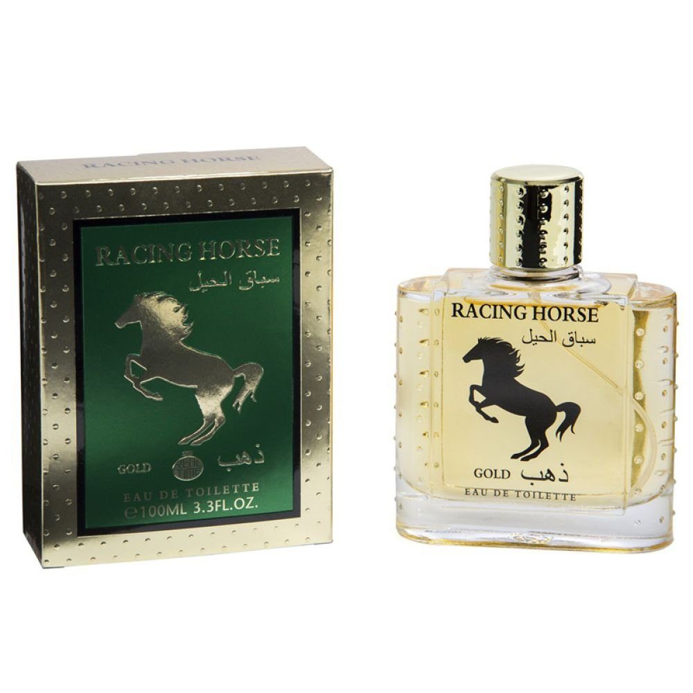 RT Eau de Toilette RACING HORSE GOLD - Parfüm für Herren - süßer & orientalischer Duft, - 100ml - Duftzwilling / Dupe Sale