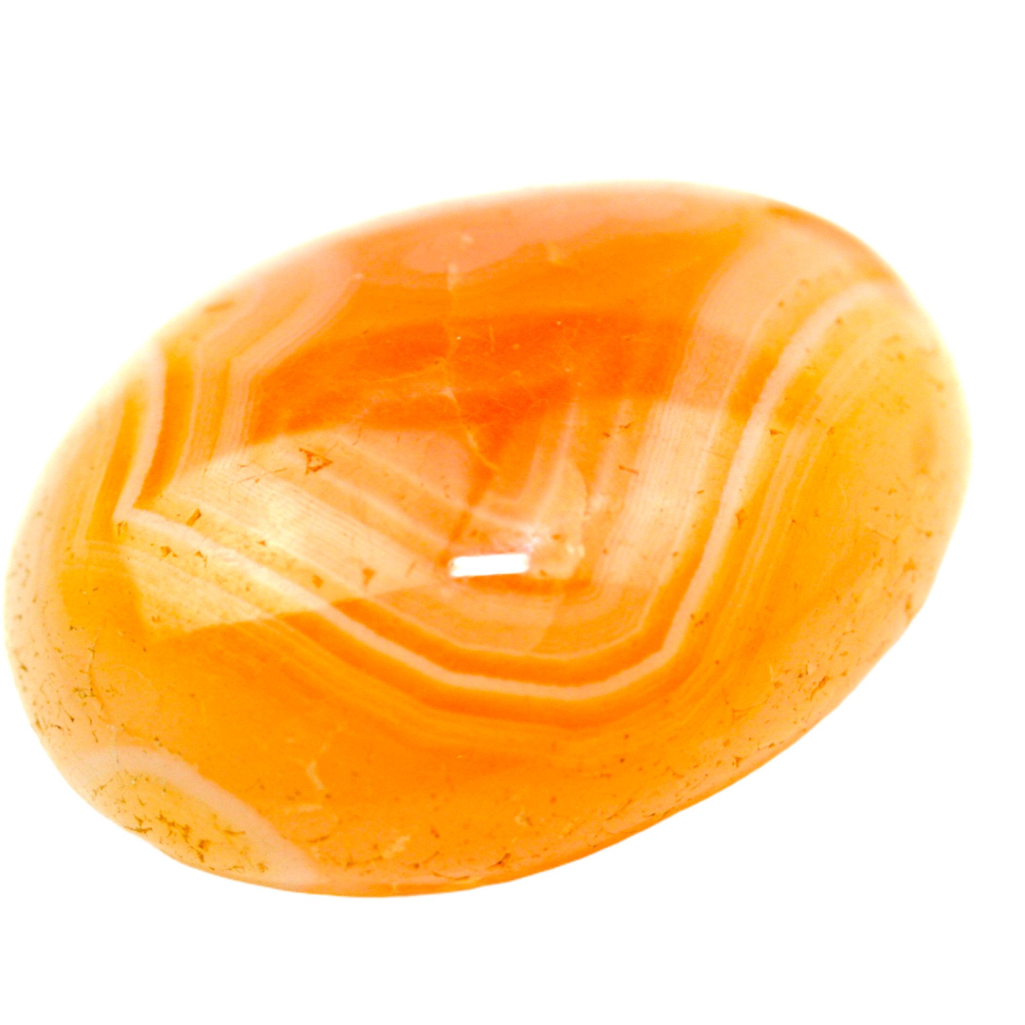 Steinfixx® Edelstein Carneol Karneol XXL Trommelstein 70-100 gr., (Taschenstein, 1-St., inklusive Edelsteinkarte), AAA-Qualität aus Brasilien