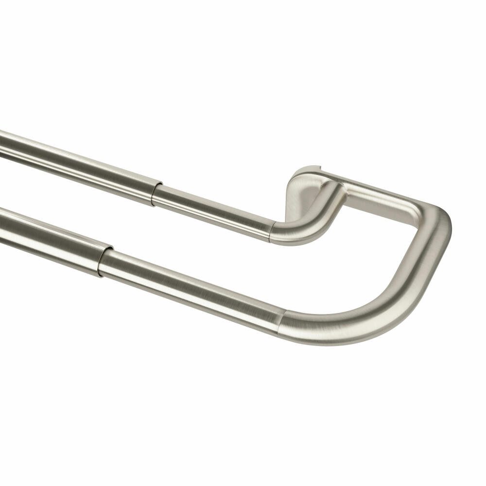 Umbra Gardinenstange Twilight Nickel Matt, 167-366 cm, Stahl, Aluminium