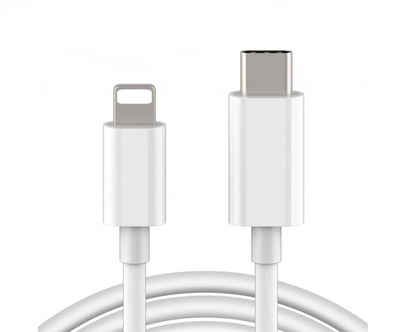 Ventarent Ladekabel passt für iPhone 8 11 12 13 14 X XS XR Pro Max Mini Autoladekabel, Lightning, USB-C (100 cm), Unterstützt Power Delivery