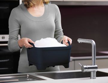 Joseph Joseph Waschschüssel Wash & Drain, Spüleinsatz, ideal für kleine Küchen, Kunststoff