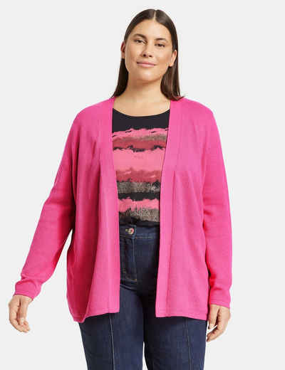 Samoon Cardigan Offener Cardigan aus Struktur-Strick