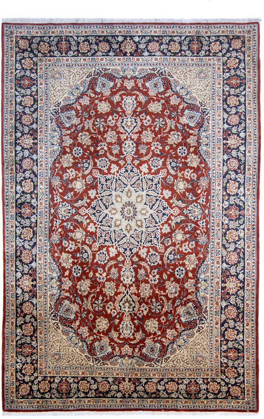 Wollteppich Sarough Medaillon Rosso 314 x 206 cm, morgenland, rechteckig, Höhe: 10 mm, Unikat mit Zertifikat