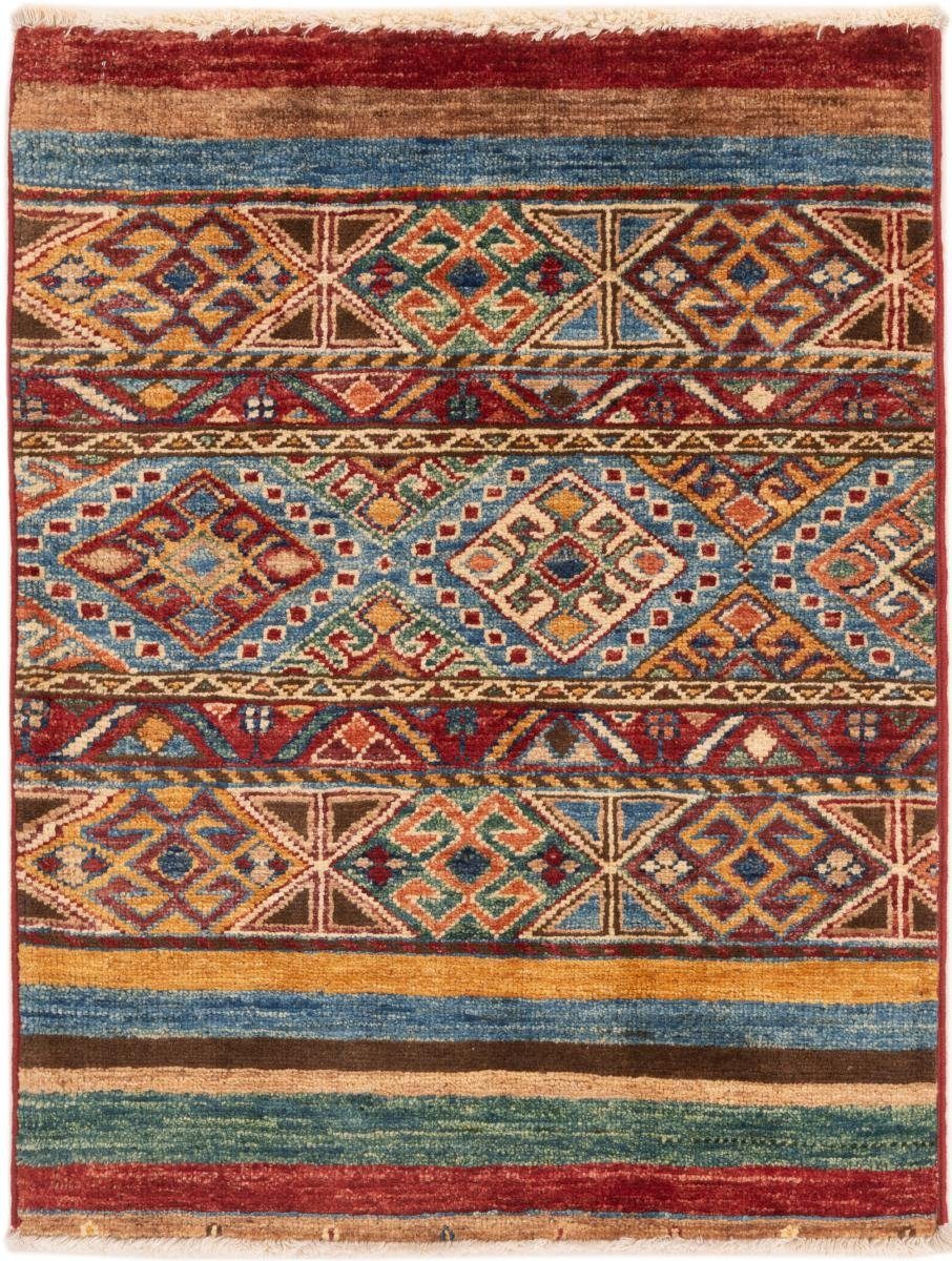 Orientteppich Arijana Shaal 56x76 Handgeknüpfter Orientteppich, Nain Trading, rechteckig, Höhe: 5 mm