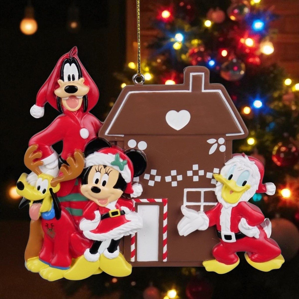 Disney Weihnachtsbaumkugel Disney Christbaumfigur 2D Haus Friends 10cm Christbaumkugel Minni