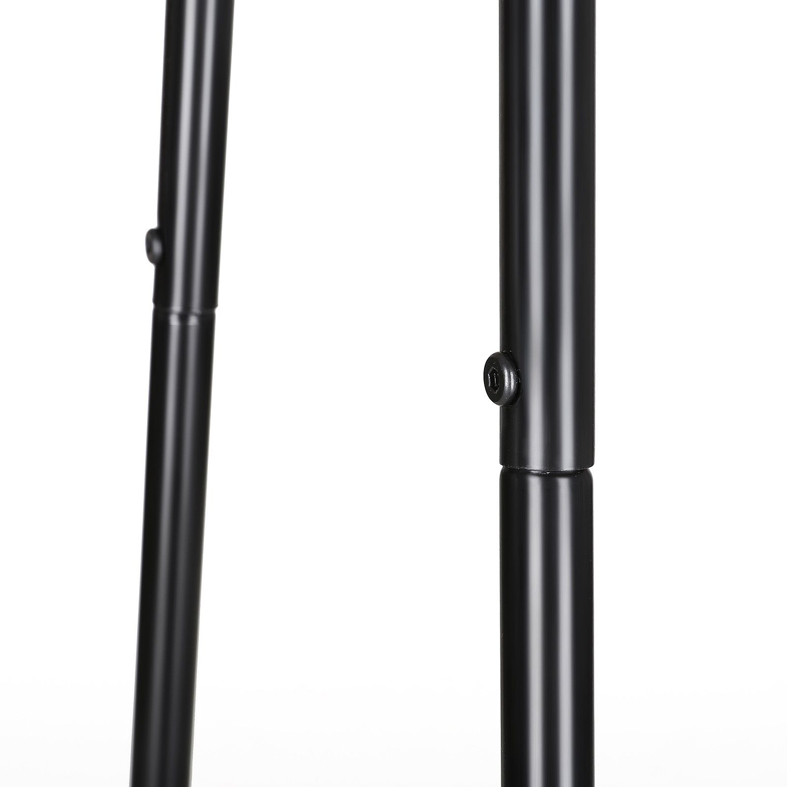 SONGMICS Kleiderständer, 2 Ablagen, Metallgestell, platzsparend