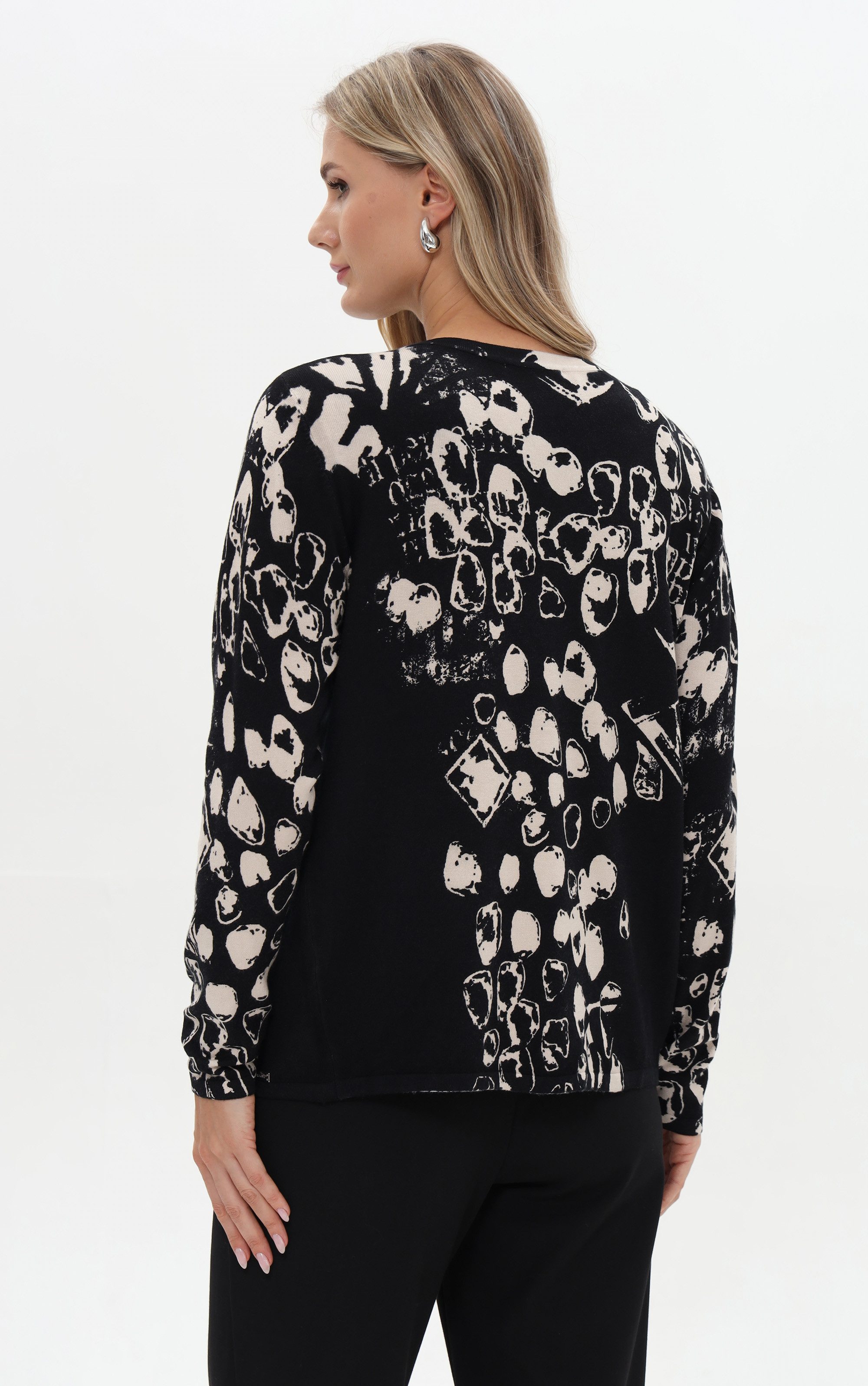 Passioni 2-in-1-Strickjacke mit Allover-Muster günstig online kaufen