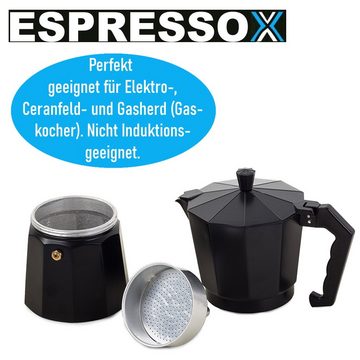 MAVURA Espressokocher ESPRESSOX Espresso Kocher Kaffeekocher Mokka Maker Espressobereiter, Kaffeebereiter Espressokanne Mokkakocher Espressomaschine 3 Tassen