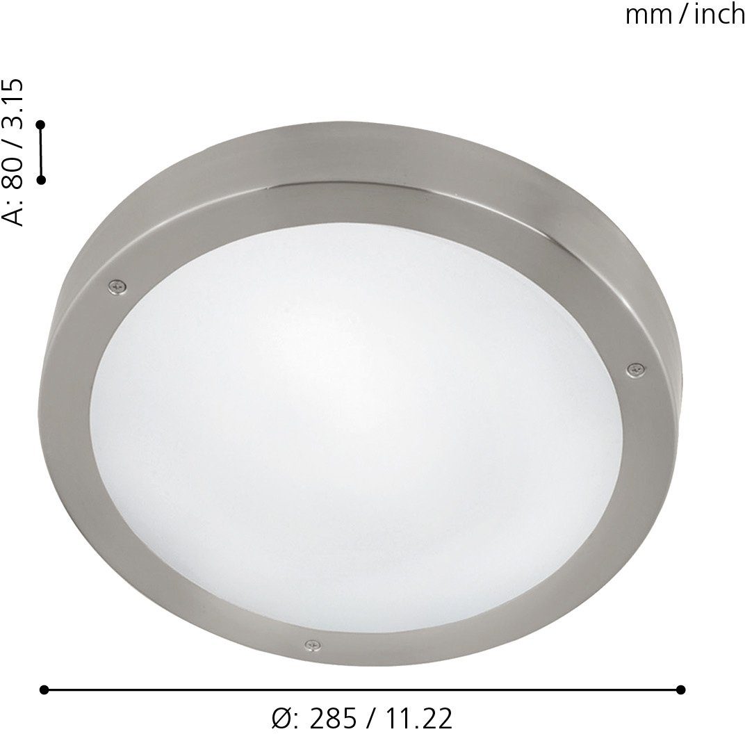 LED fest EGLO LED Warmweiß, tauschbar integriert, LED Außen-Wandleuchte Vento1,