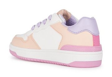 Geox J WASHIBA GIRL D Sneaker in sportlichem Design, Freizeitschuh, Halbschuh, Schnürschuh