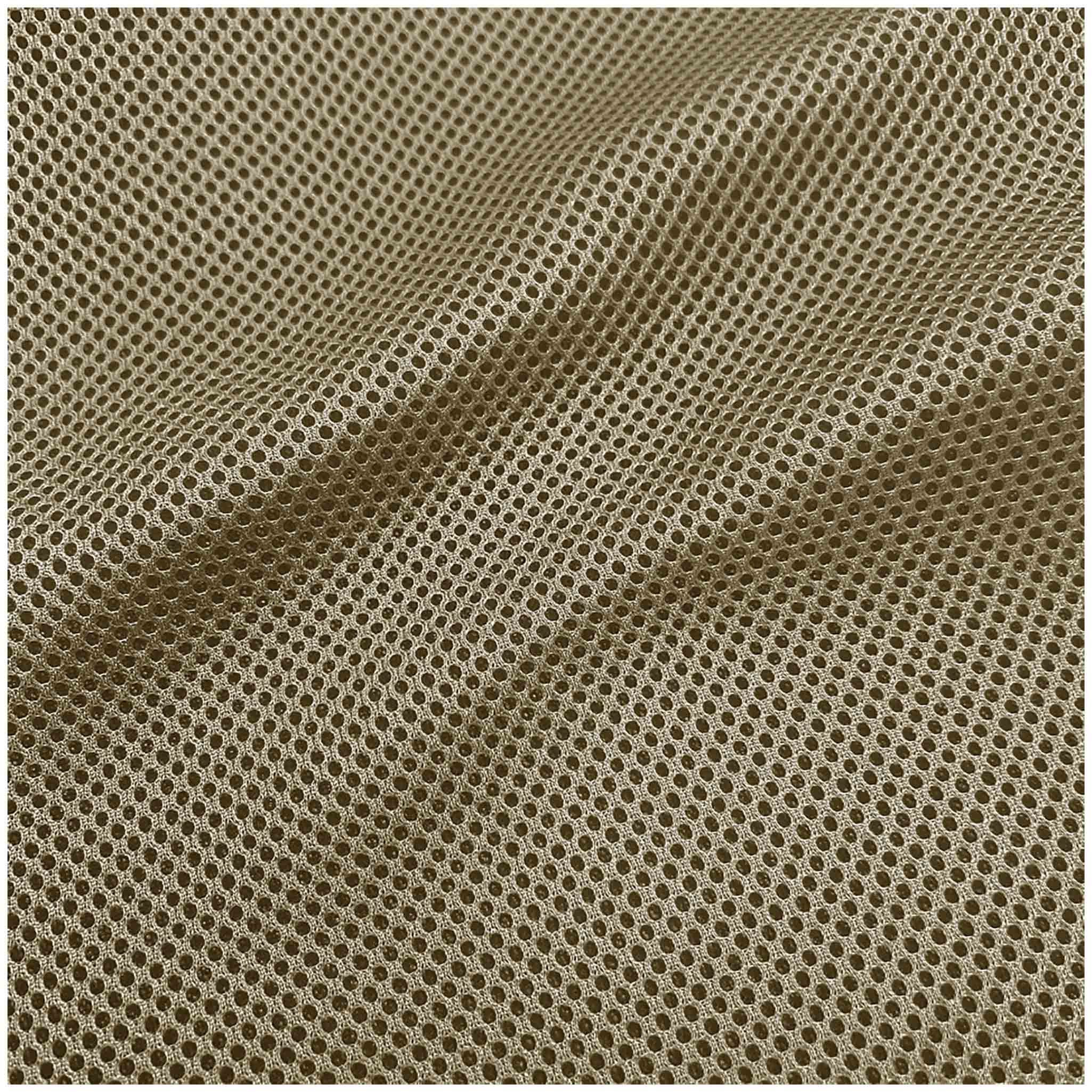 maDDma Stoff 3D Air Mesh 4mm Distanzgewebe 150cm Meterware Polyester Rucksack DIY, beige