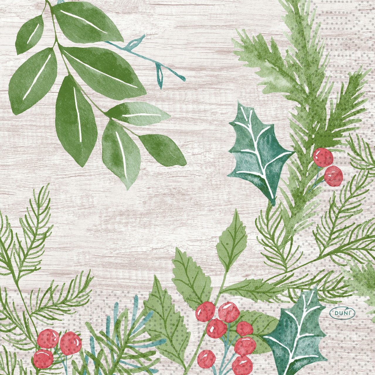 Duni Papierserviette Duni Servietten winter greene 33 x 33 cm - 20er