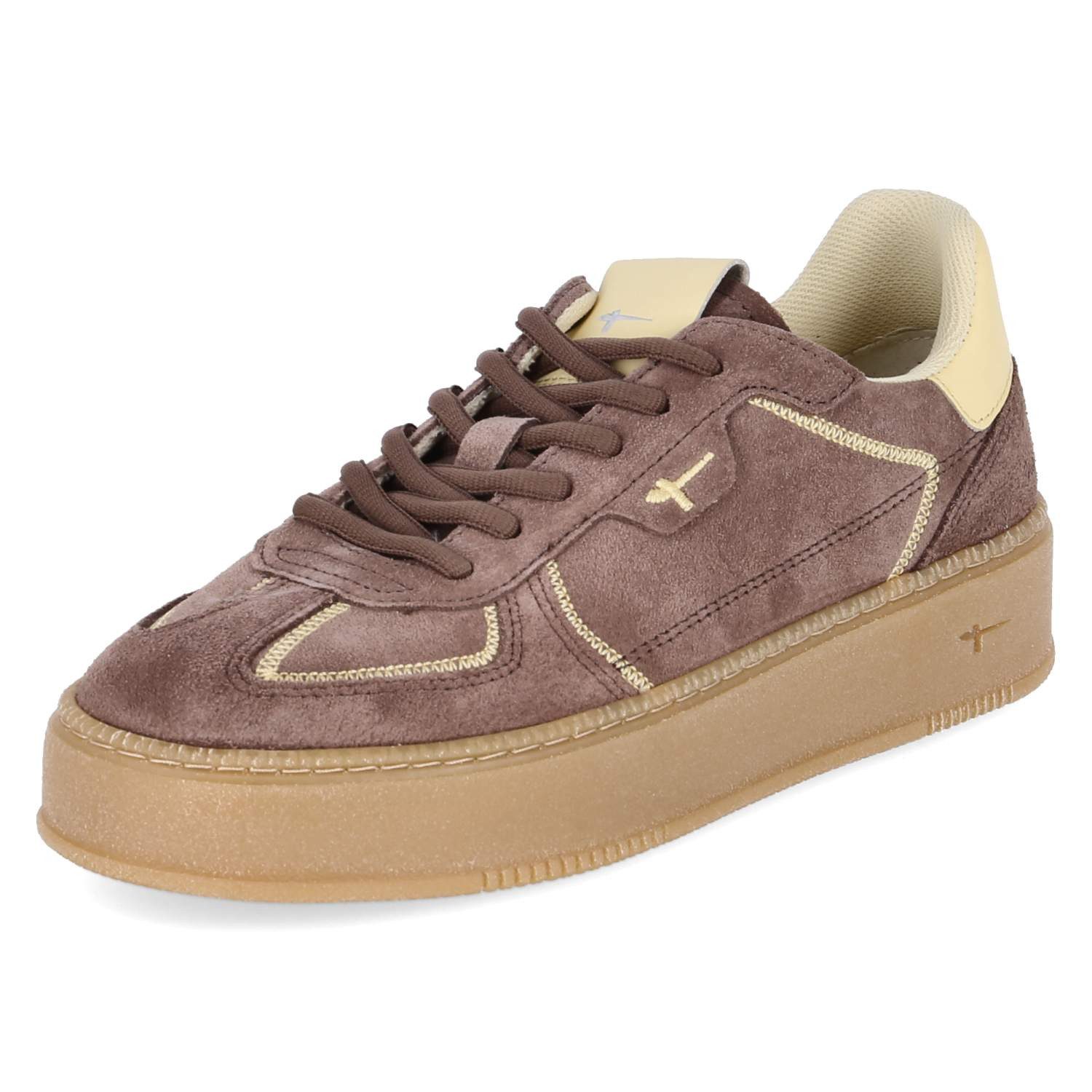 Tamaris Tamaris 1-23792-46-304 Damen Rauleder taupe Schnürschuh