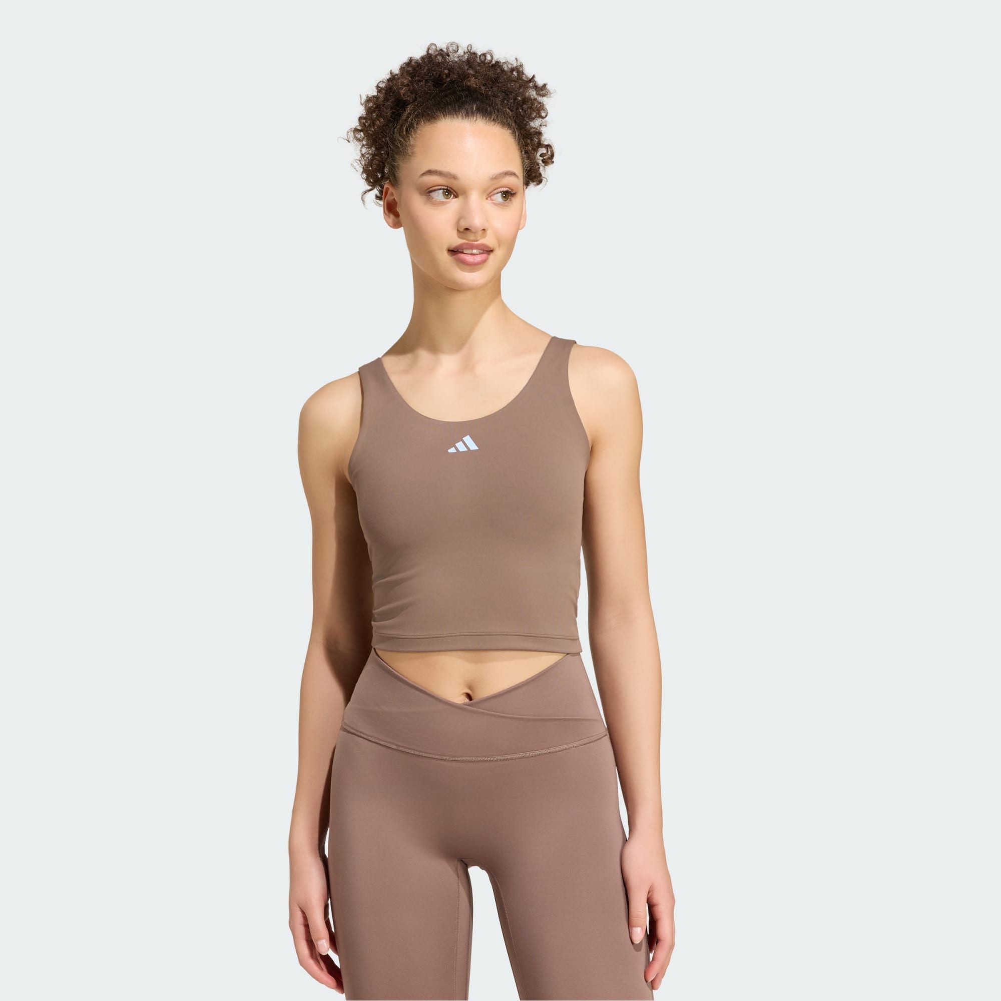 adidas Performance Tanktop 3-STREIFEN STUDIO ALL ME TANKTOP, LEICHT STÜTZEND (1-tlg)