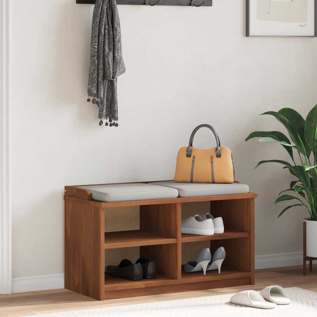 vidaXL Sitzbank Flurbank SANDNES 87x40x50 cm Massivholz Kiefer