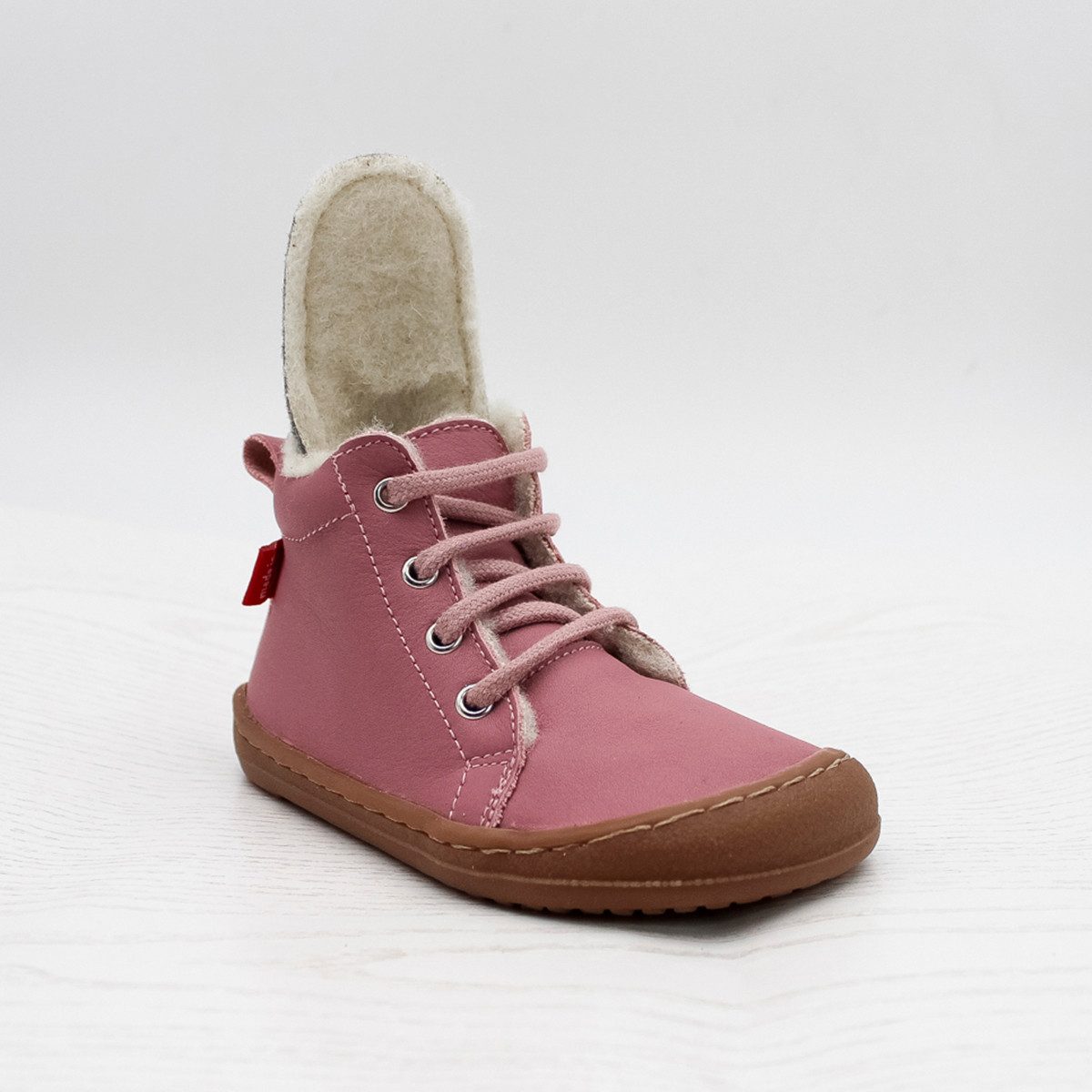 POLOLO Pololo Barfußstiefel Barefoot Winter Wolle Boot Stiefelette