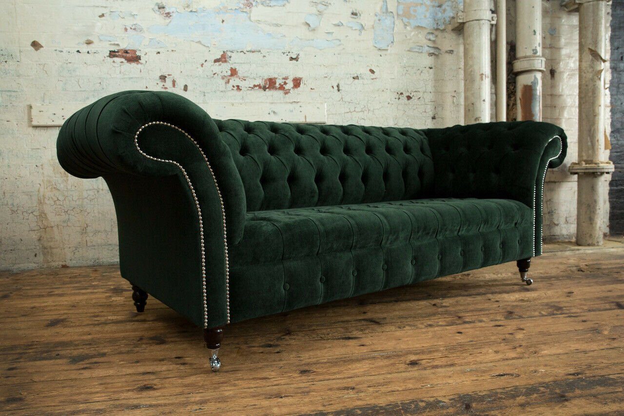 JVmoebel Chesterfield-Sofa, Chesterfield 3 Sitzer Sofa Sofa cm Design Couch 225