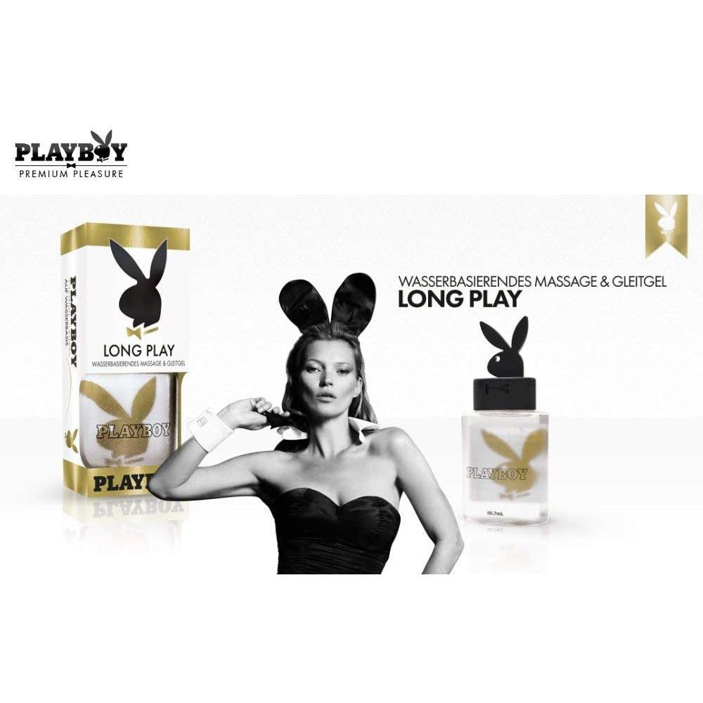 PLAYBOY Gleitgel Premium Gleitgel auf Silikonasis, Massage- & Erotik LONG PLAY 88,7 ml, 2-tlg.