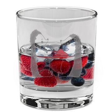 Mr. & Mrs. Panda Glas Igel Liebe - Transparent - Geschenk, Gin Glas mit Gravur, Gin Glas mi, Premium Glas, Magisches Design