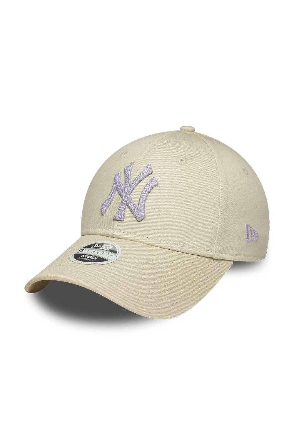 Baseball Cap New York Yankees New Era MLB Metallic 9Forty Women Cap Beige