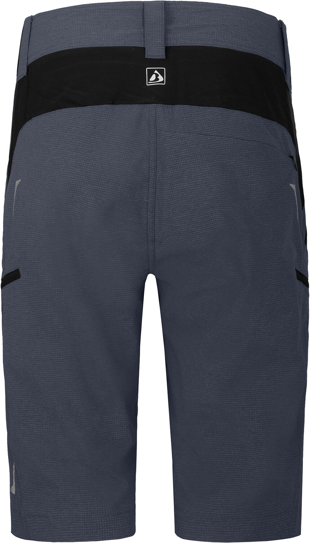 Bergson Fahrradhose VALLI Bermuda Damen Radshorts, robust, elastisch, Normalgrößen, grau/blau