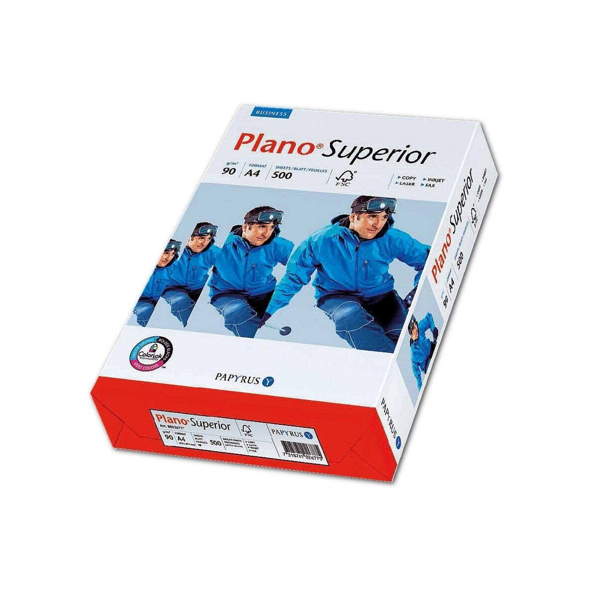 PLANO Druckerpapier Superior, Format DIN A4, 90 g/m², 165 CIE, 500 Blatt