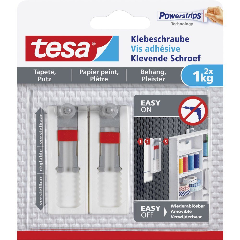 tesa Klebehaken tesa 77775 Klebeschraube verstellbar günstig online kaufen