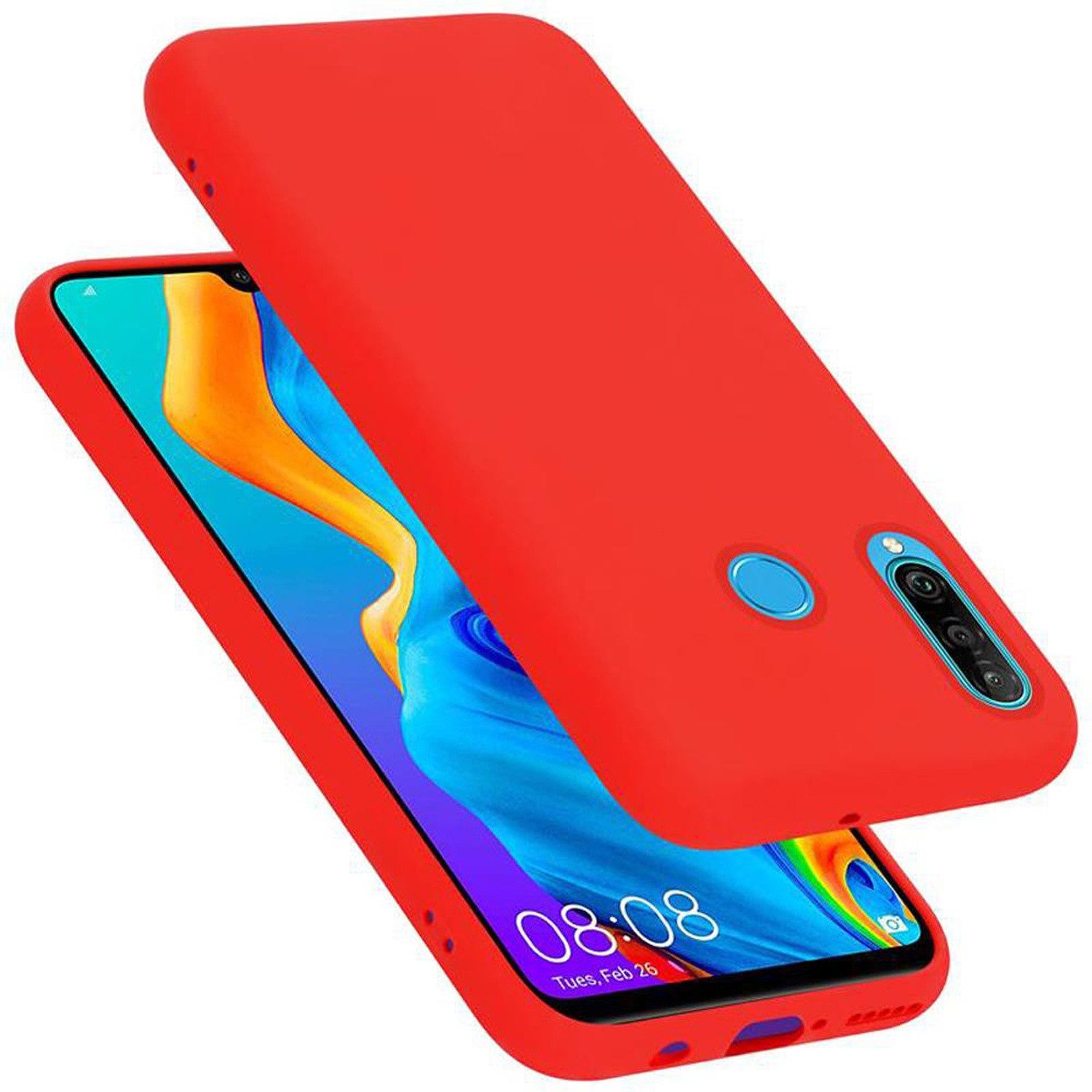 Cadorabo Handyhülle für Huawei P30 LITE Hülle Huawei P30 LITE, Flexible Hülle TPU Silikon Schutzhülle Back Cover Case