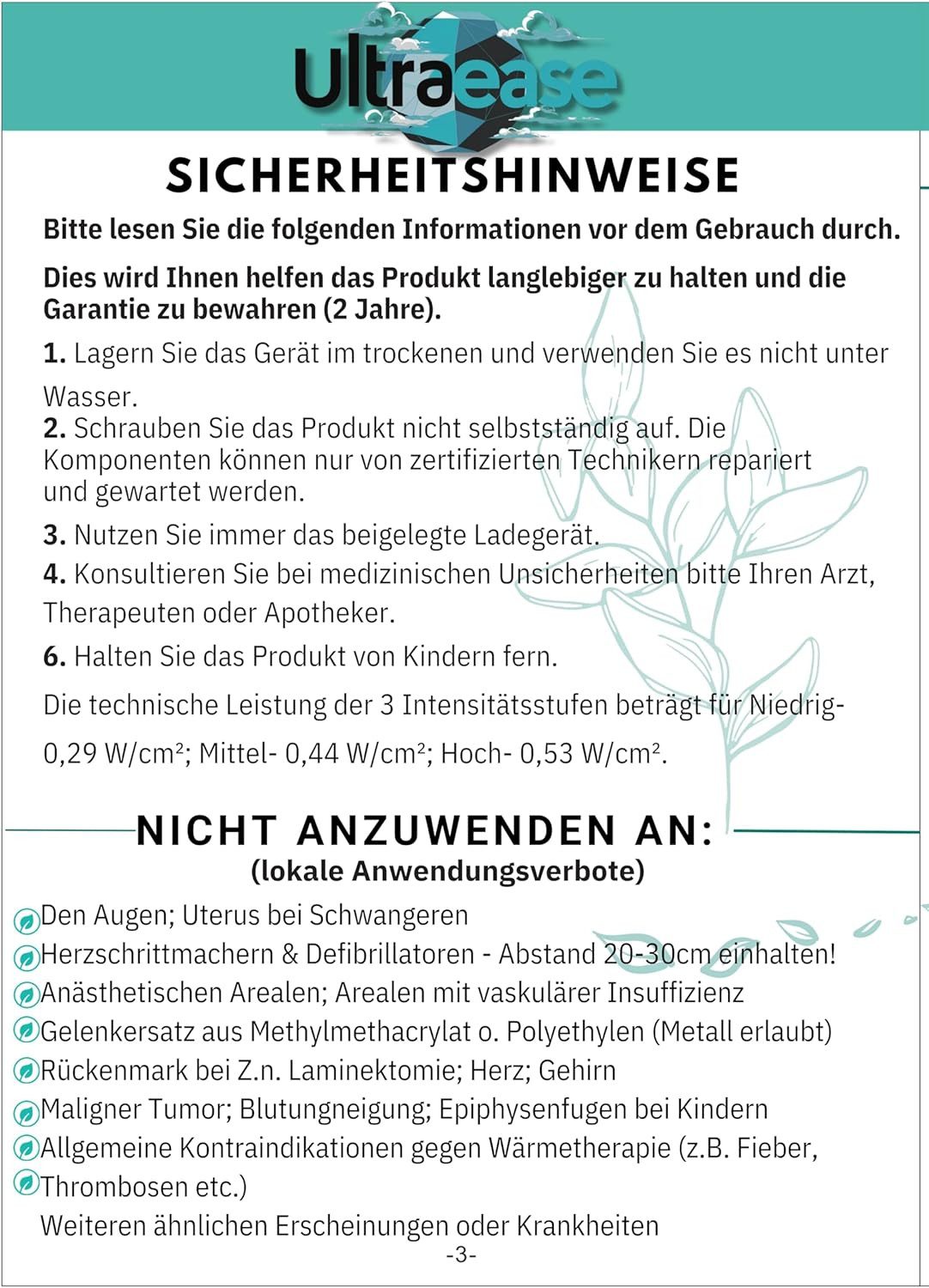 Ultraease Massagegerät Ultraease Ultraschallgerät für Zuhause, Set, 5-teiliges Set, 3-stufige Wärmefunktion – Bild 5 von 5