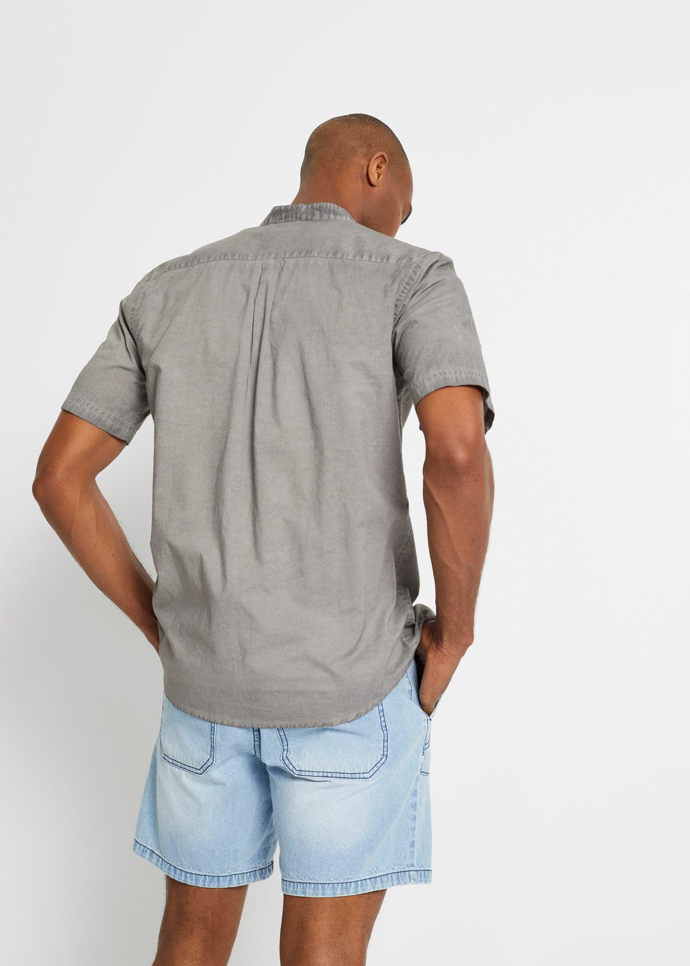 bonprix Kurzarmhemd Kurzarmhemd in gewaschener Optik günstig online kaufen