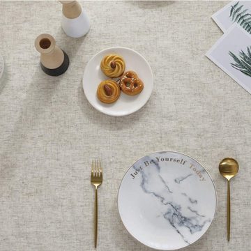 CoolBlauza Tischläufer Volltonfarbe Quaste Tischdecke Rechteckige (1-tlg, Tischdecke Baumwolle Leinen Tischdecke), Geeignet für Home Küche Dekoration