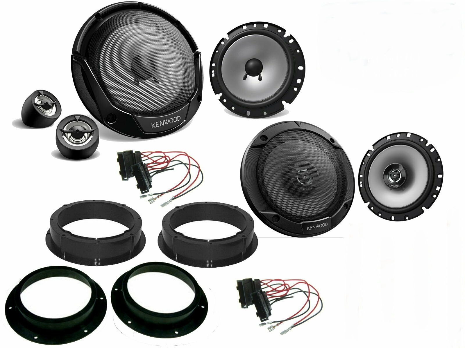 DSX Kenwood Boxen für Skoda Octavia II 1Z Bj 04-13 Tür vorne hinten 600W Auto-Lautsprecher (60 W)
