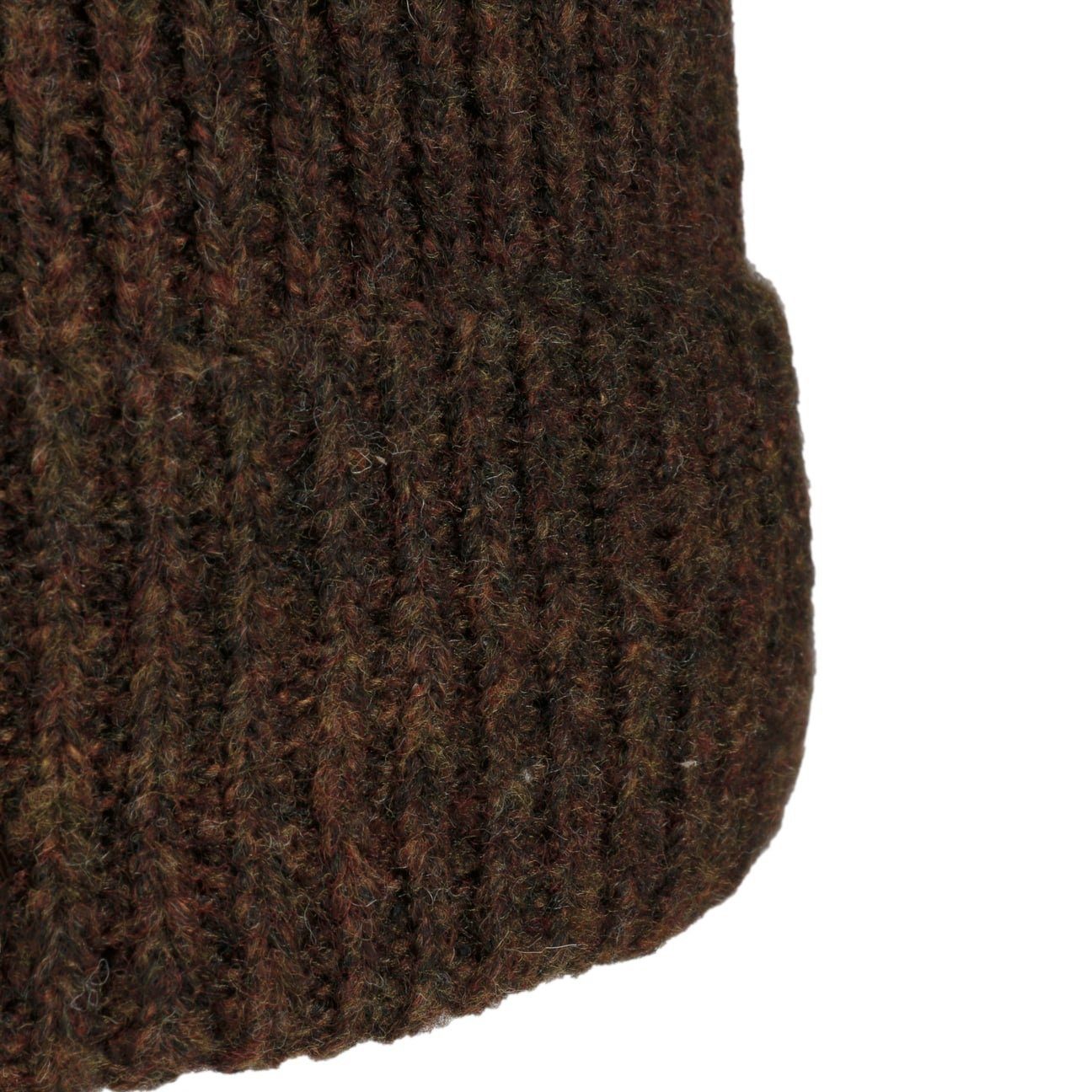 Lipodo Umschlag braun mit Beanie (1-St) Strickmütze