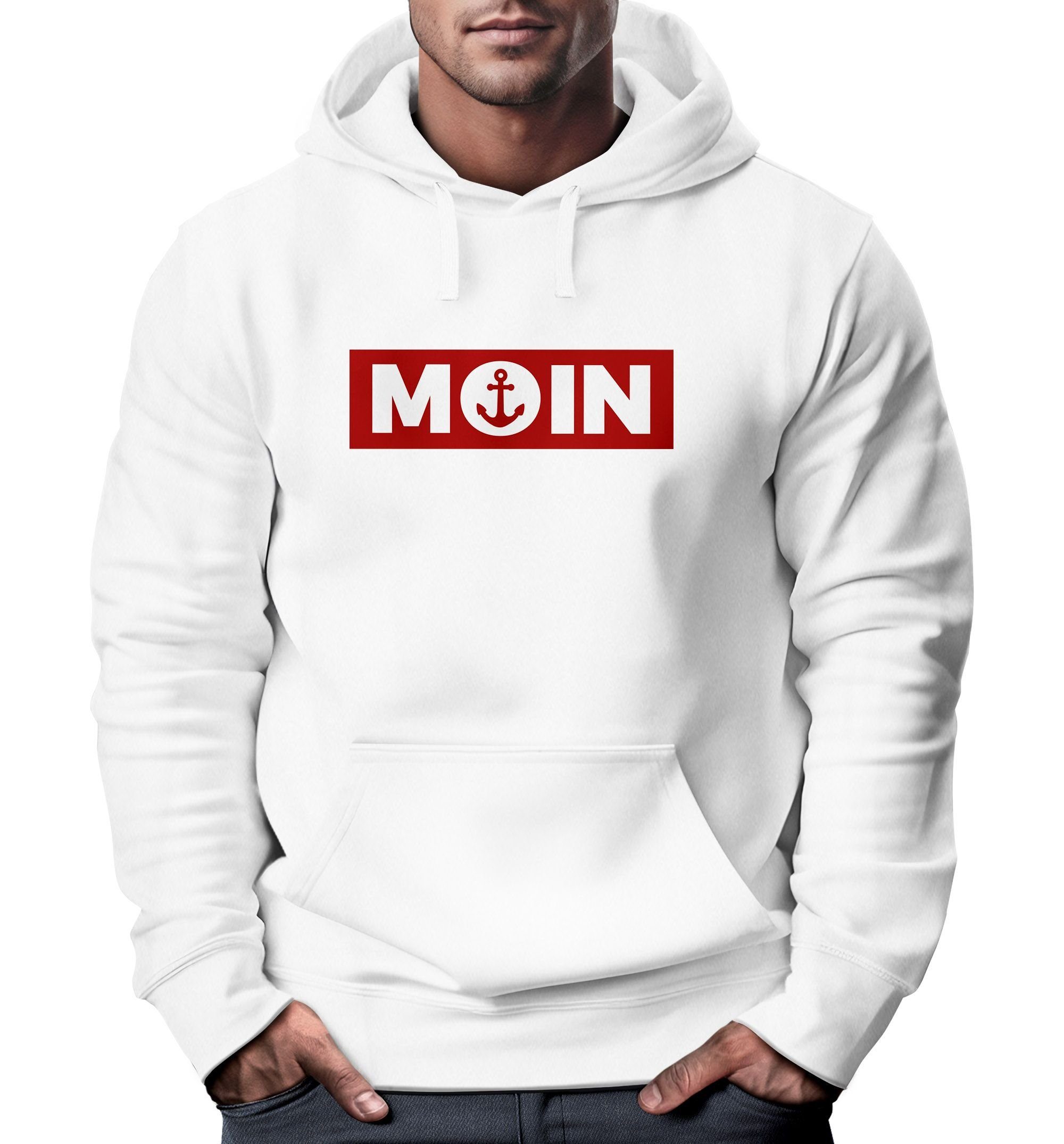 Neverless Hoodie Hoodie Herren Moin norddeutsch günstig online kaufen