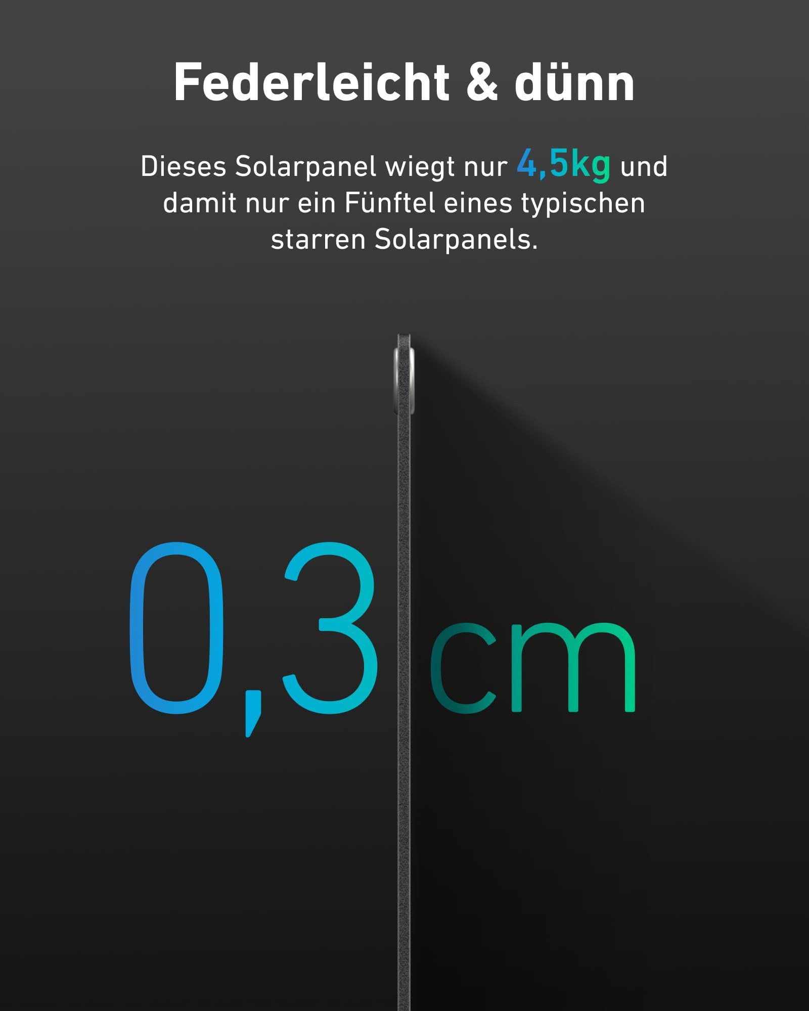 SolarMars Solarmodul Flexibles Solarpanel (225W, 2er-Pack/4er-Pack), (für Balkon Dach Wand und Wohnmobil), IP68 Wasserdicht Photovoltaik 213°Biegung