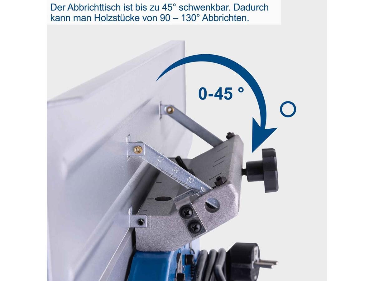 Scheppach Abricht- und Dickenhobelmaschine HMS850, 1250 in W, Hobelbreite: 204 in mm, (Set), Einfache Höhenverstellung über Handkurbel