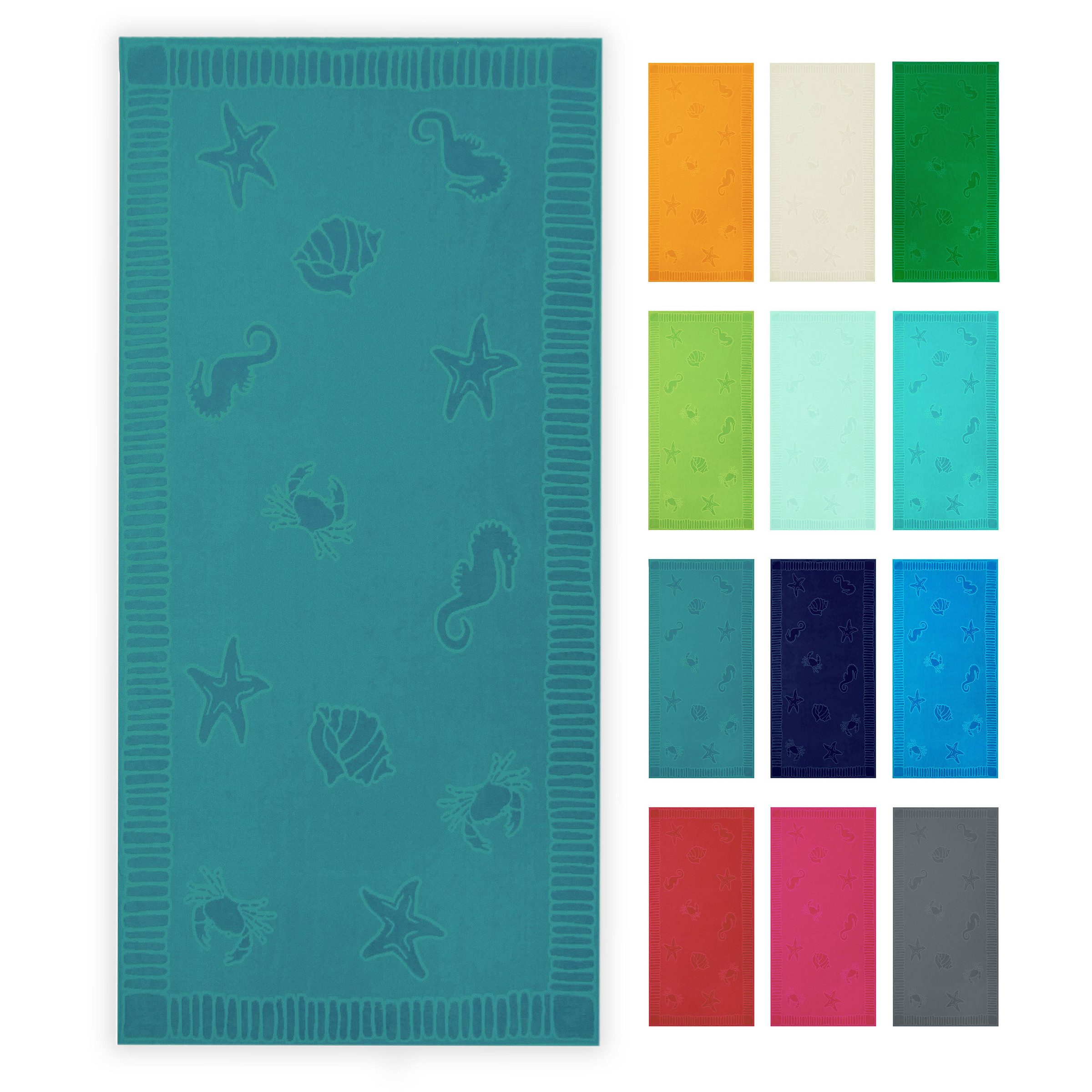 ZOLLNER Strandtuch, Frottier (1-St), 100 x 200 cm, 100% Baumwolle, vom Hote günstig online kaufen