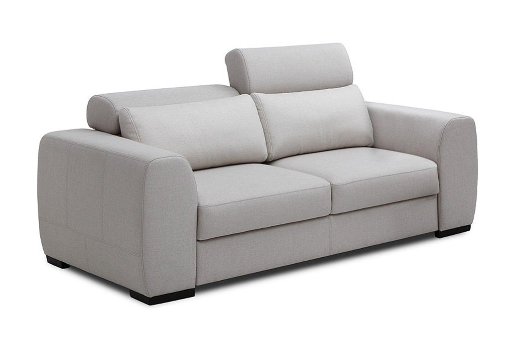 Bettfunktion, Sofagarnitur 2,5+1 Weiß Textil Stoff in Polster JVmoebel Europe Sofa Sitzer Made Modern