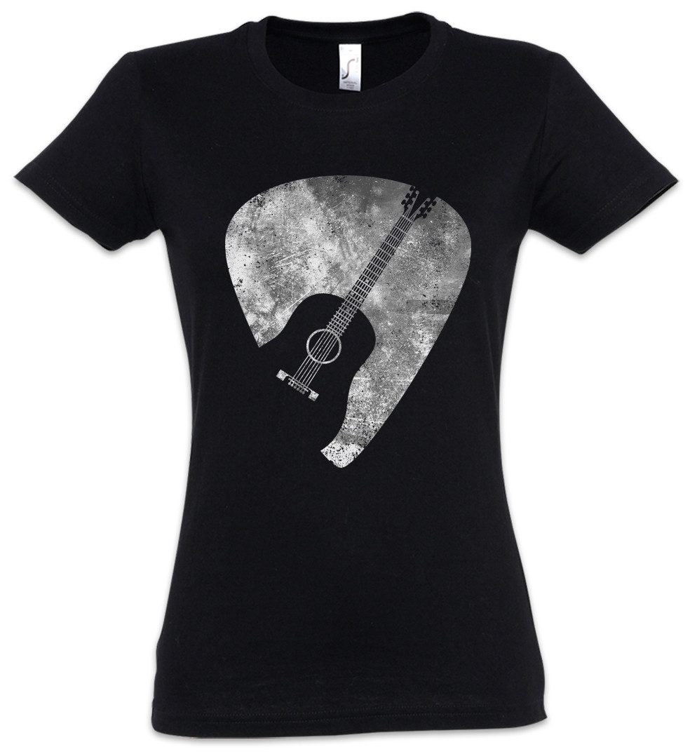 Urban Backwoods Print-Shirt Plectrum Damen T-Shirt Guitar Gitarren Plektrum Pick Gitarrist Musiker (1-tlg) Flatpick Music Gitarre Rock
