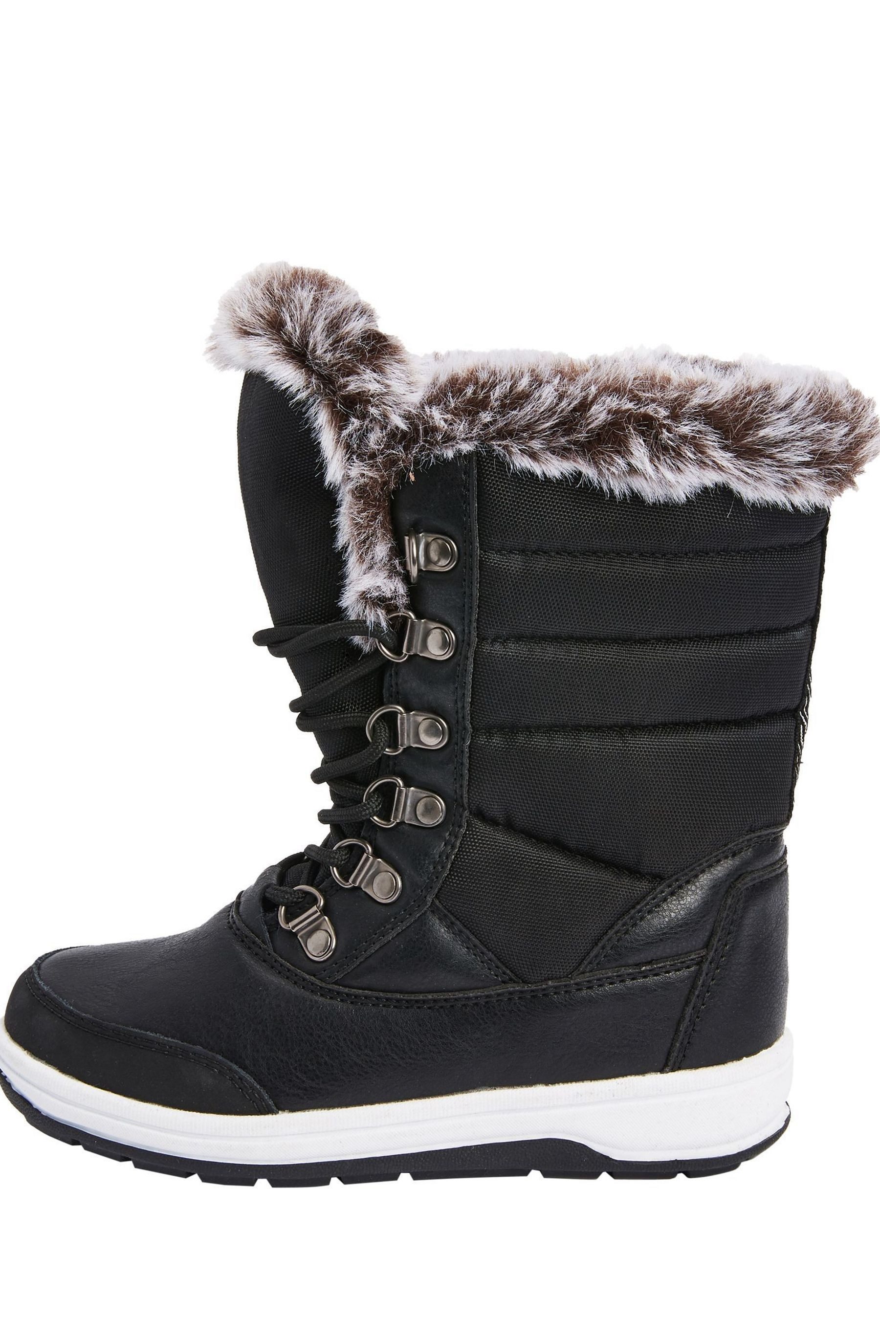 Next Wasserfeste Schneestiefel mit Kunstfellfutter Gummistiefel (1-tlg)