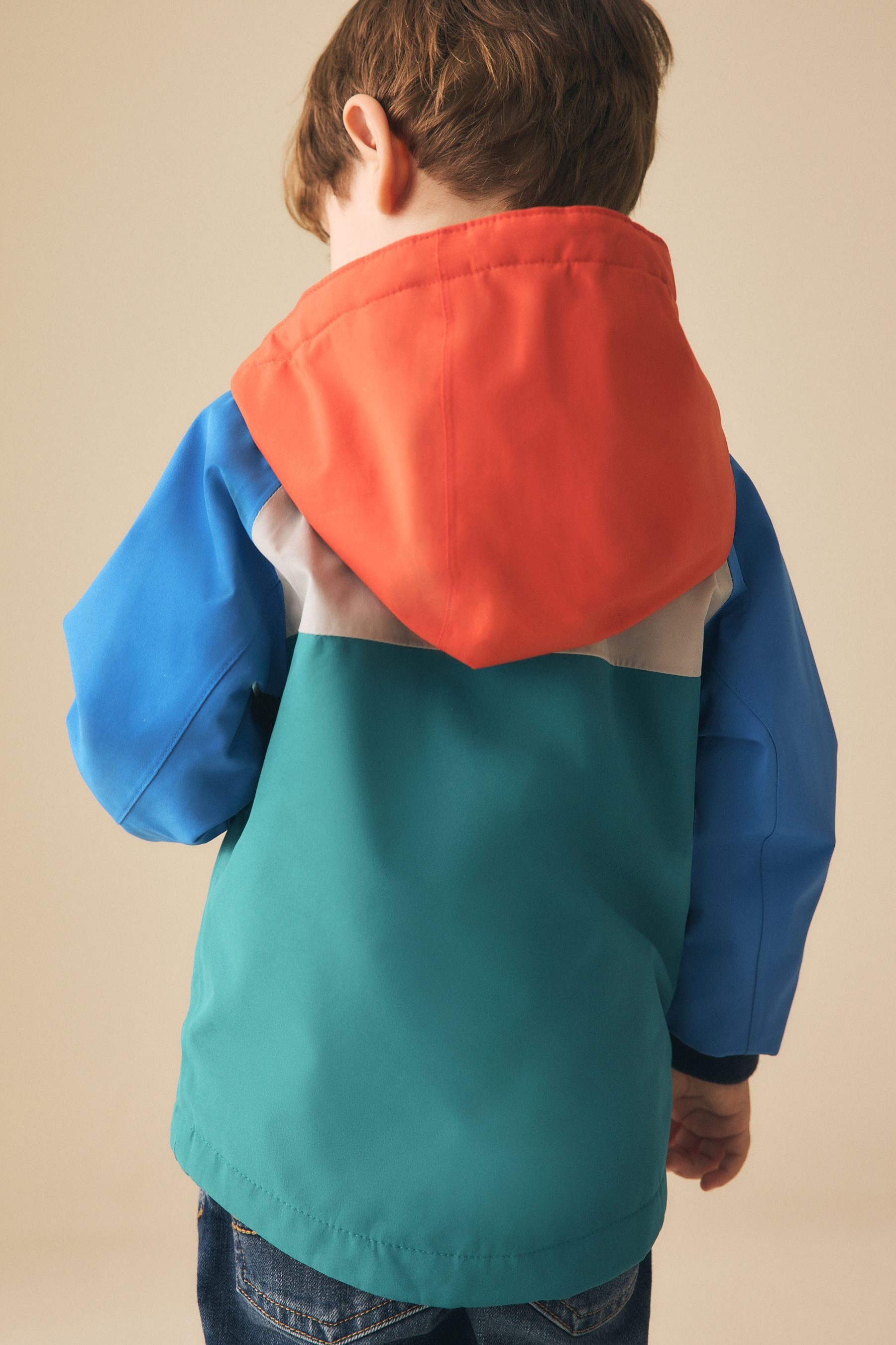 Next Funktionsmantel Wasserabweisender Anorak mit Fleecefutter (1-tlg)