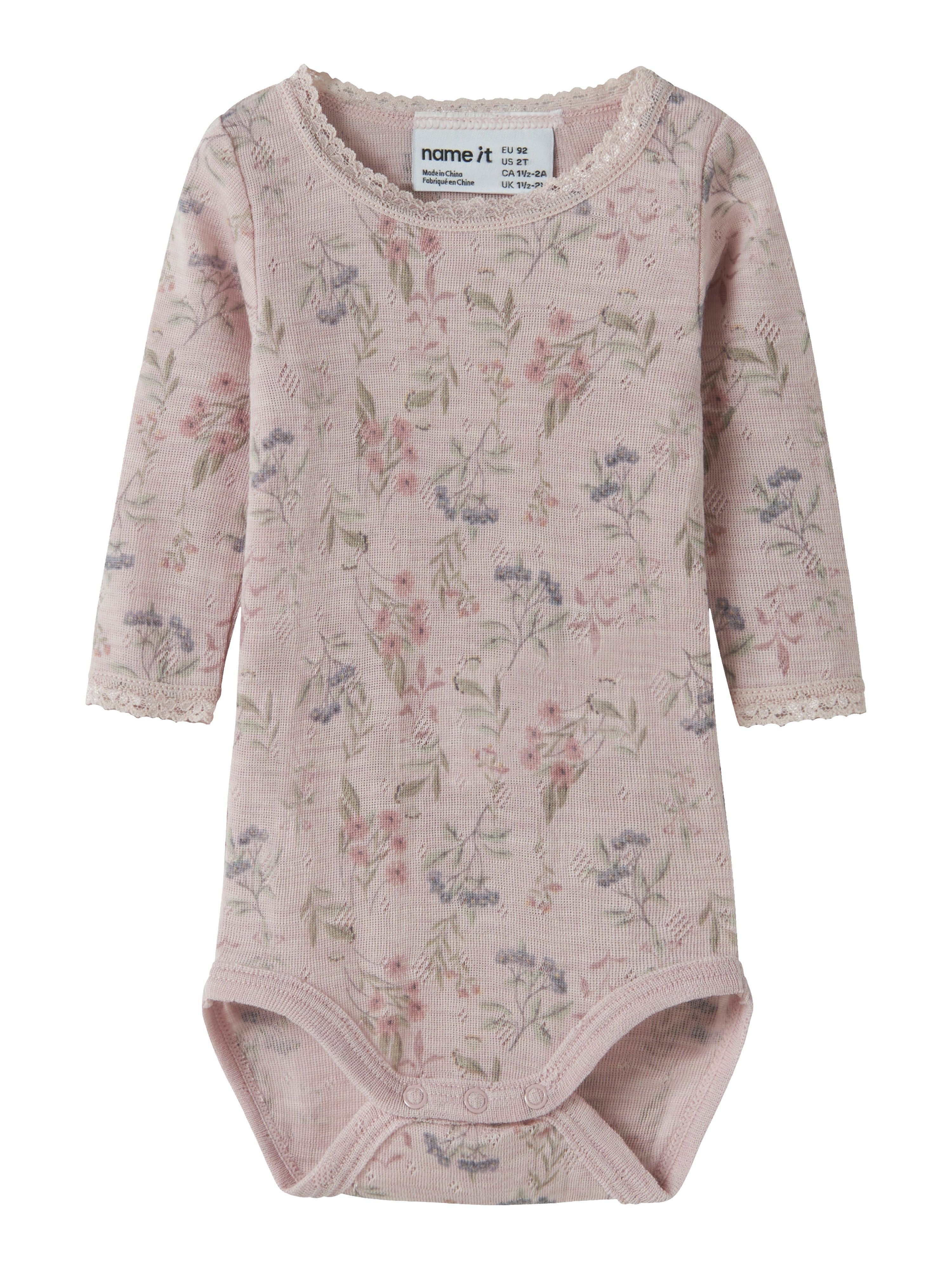 Name It Langarmbody NBFWANG WOOL NEEDLE LS BODY NOOS Wolle – Bild 2 von 5
