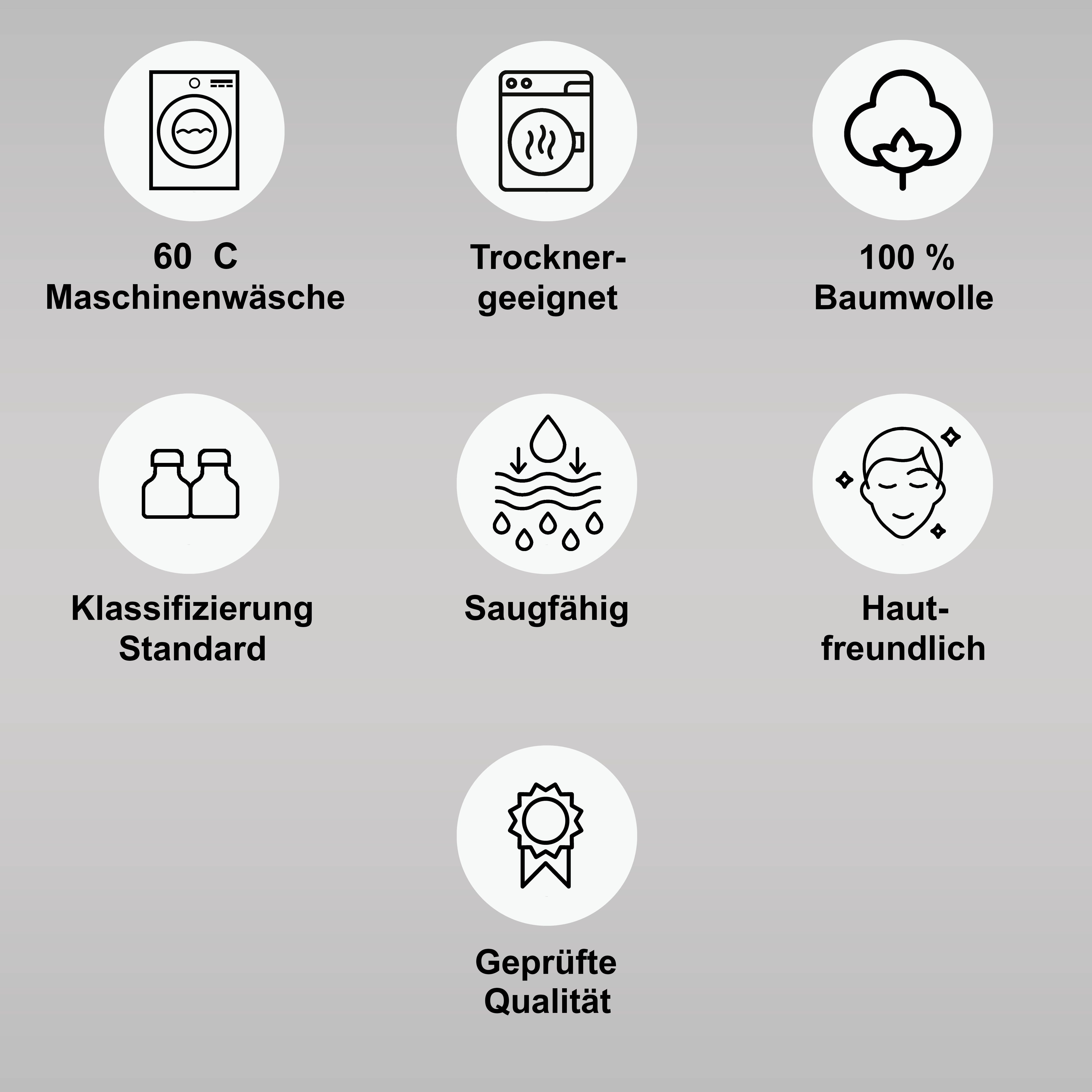 my home Handtuch Set Niki, Duschtuch, Handtücher und Gästetücher, Walkfrottee (Set, 7-St), Handtücher mit mehrfarbiger Streifenbordüre, weich, aus 100% Baumwolle