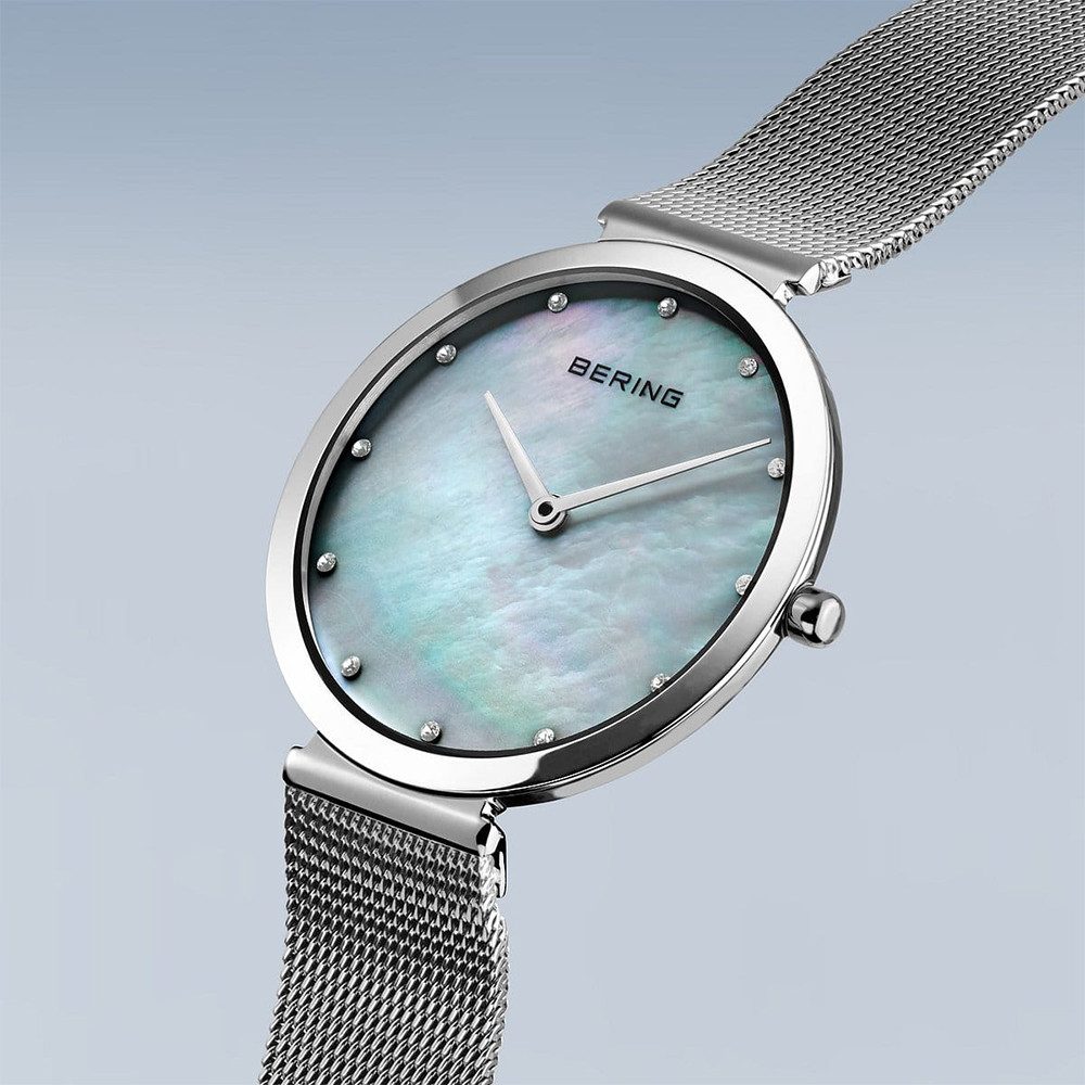 Bering Quarzuhr Bering Classic silber glänzend 18132-004 18132-004, Hochwertiges Produkt mit zeitlosem Design, sorgfältiger Verarbeitung