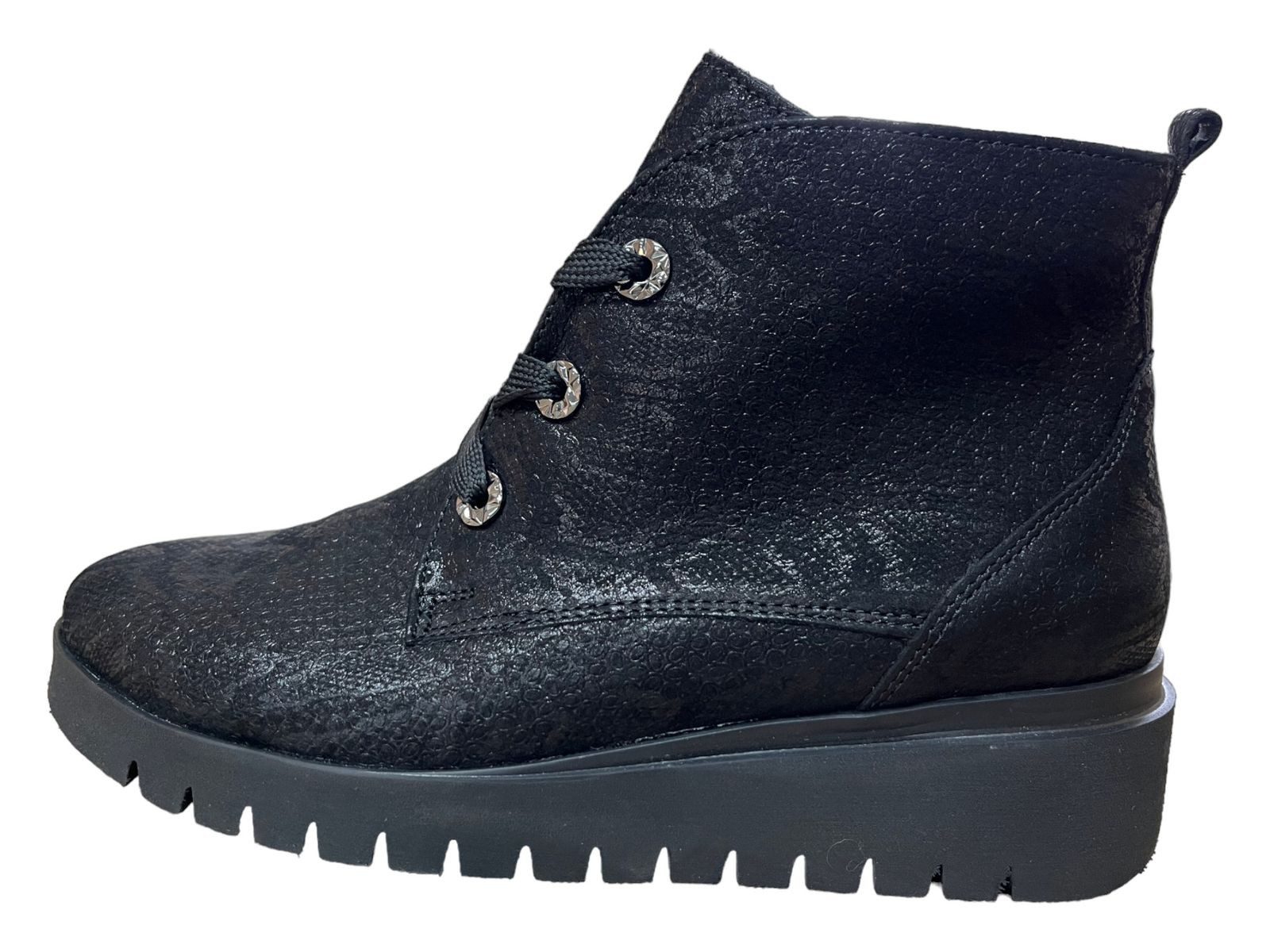 Waldläufer Waldläufer Damen Stiefelette H-Florenz 711801-159-001 Snak schwarz Stiefelette