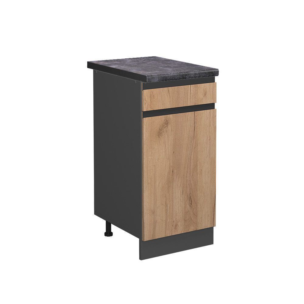 Vicco Unterschrank R-Line, Goldkraft Eiche/Anthrazit, 40 günstig online kaufen