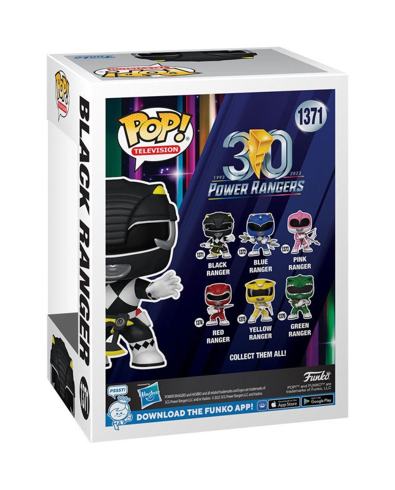 Funko Merchandise-Figur Power Rangers 30th POP! TV Vinyl Figur Black Ranger 9 cm