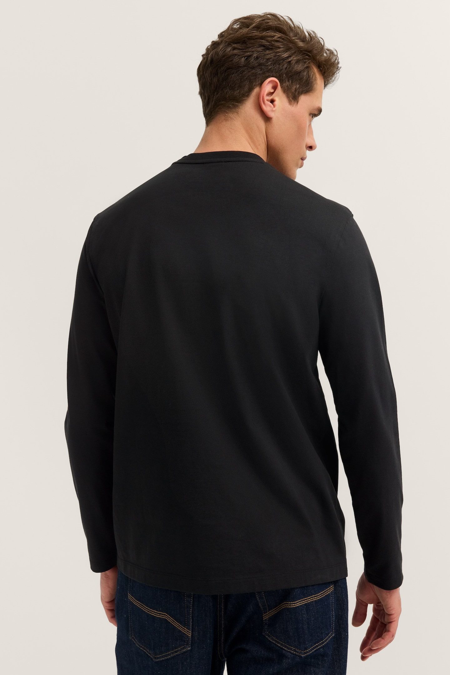bugatti Longsweatshirt Rundhals im Modern Fit aus Baumwolle