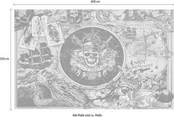 Komar Vliestapete Pirates of the Caribbean 5, (1 St), 400x250 cm (Breite x Höhe), Vliestapete, 100 cm Bahnbreite